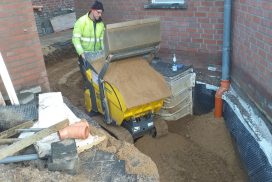 Arbeitsraum verfüllen